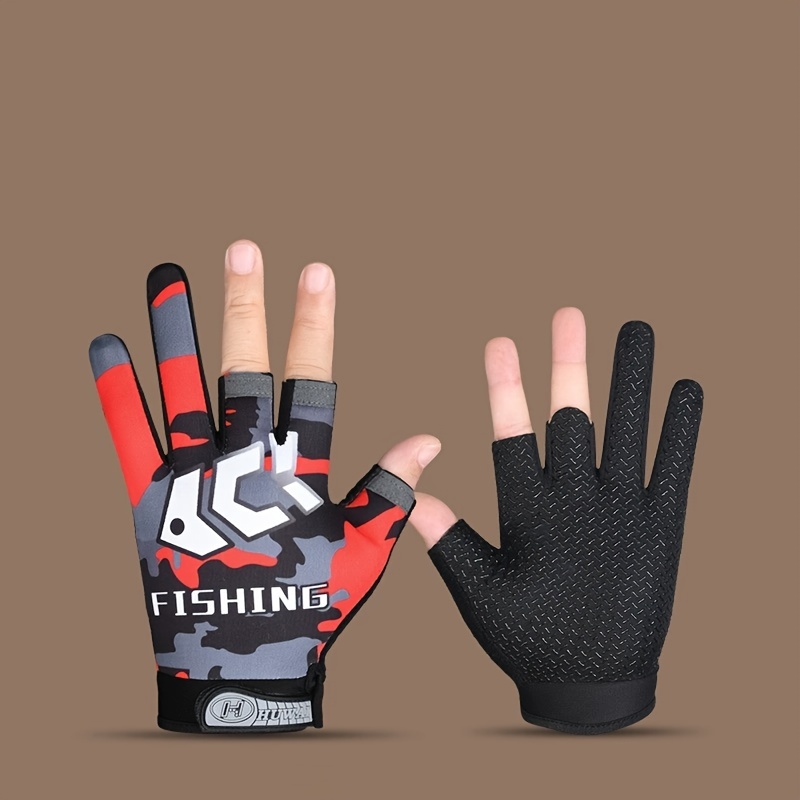 Two Finger Fishing Gloves | Anti-Slip Fishing Glove | Two Finger Glove,  Finger Gloves Protector Glove for Outdoor Fishing, Kite Flying, Hiking