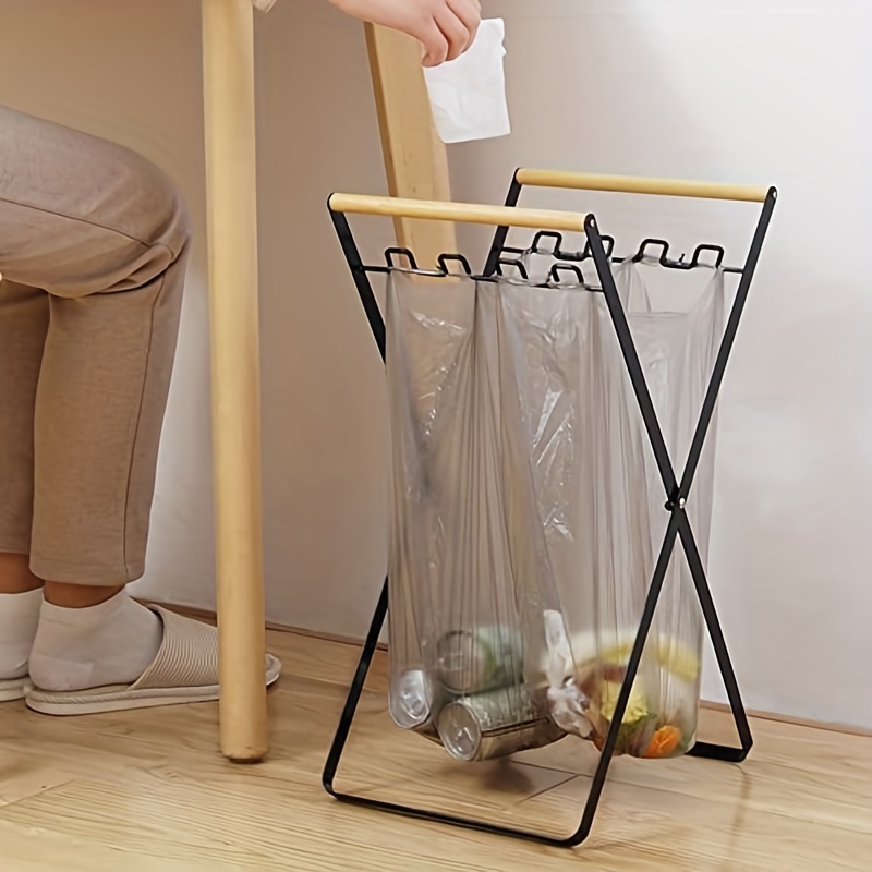 

1pc Garbage Bag Holder, Portable Garbage Sorting Bin, Foldable Storage Rack, Suitable For Bedroom, Kitchen, Camping, Indoor And Outdoor Use, Space Saving Storage Supplies, Home Cleaning Supplies