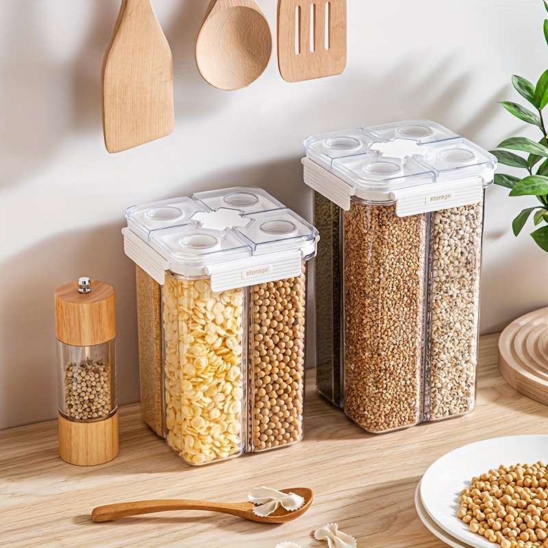 Food Storage Containers With Lids, Clear Airtight Square Food