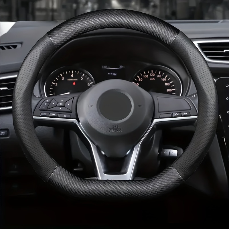 Upgrade Car's Look Comfort Instantly: Carbon Fiber Steering - Temu