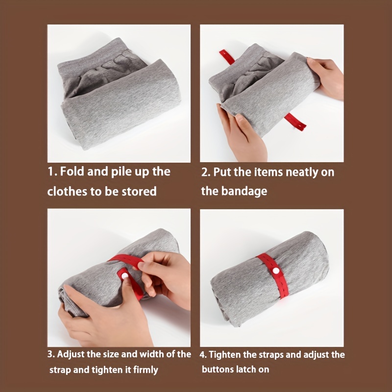 Clothes Storage Elastic Band Binding Strap Binding Belt - Temu Canada