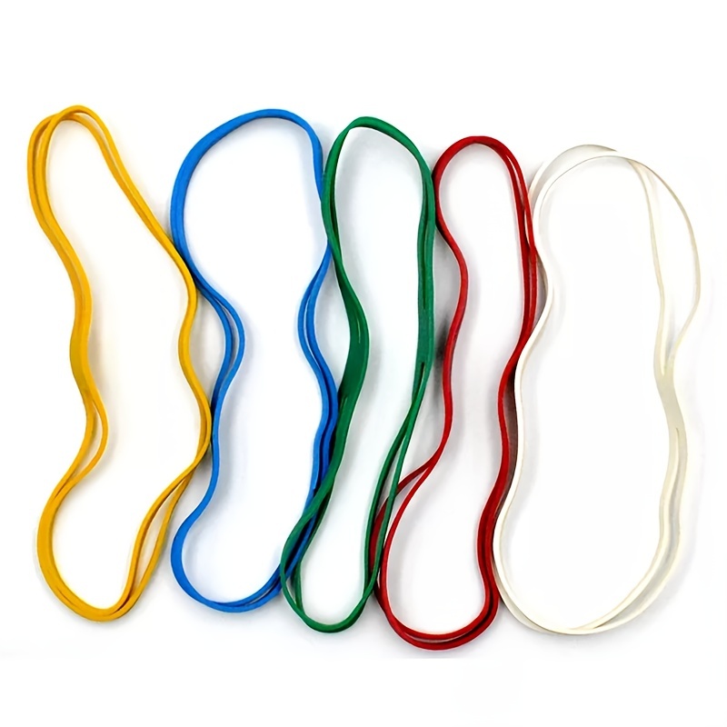  YXSLC Bandas elásticas de goma para sujetar las bandas elásticas  utilizadas para la oficina, la escuela, suministros de papelería, bandas  elásticas de goma resistentes, gran flexibilidad y buena fijación (color 