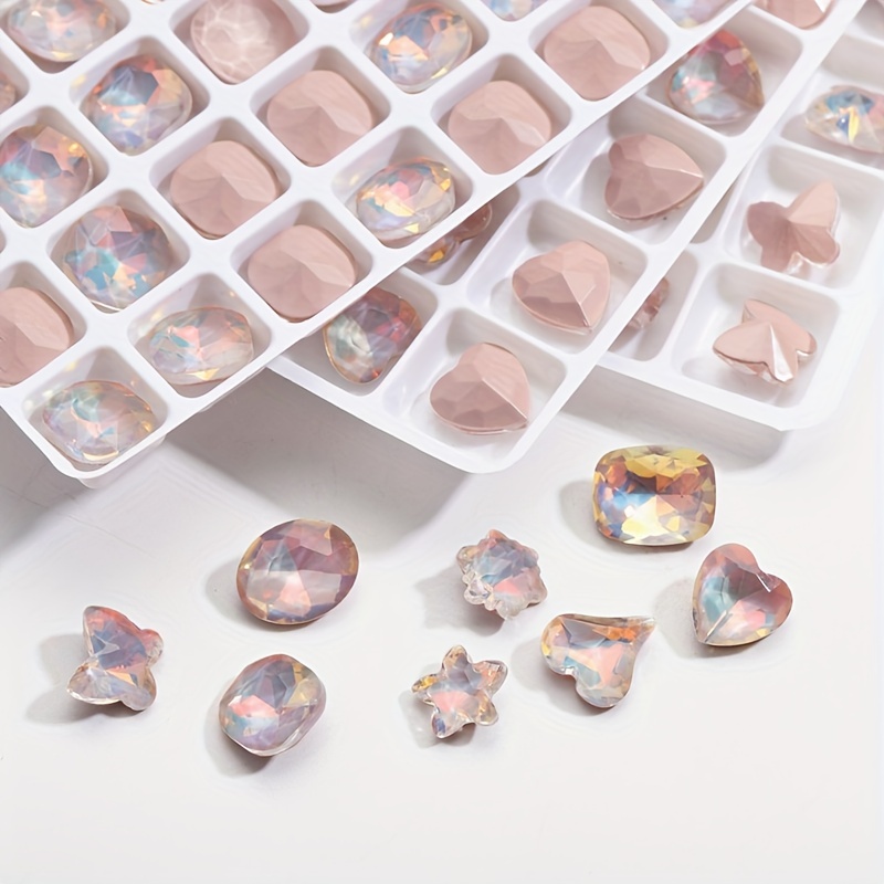 10-Piece Sparkling Rhinestone Set for 3D Nail Designs