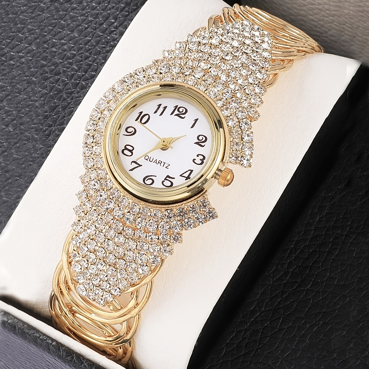 Delgada de moda pulsera de las mujeres relojes mujer reloj de cuarzo con  diamantes de imitación GENERICO