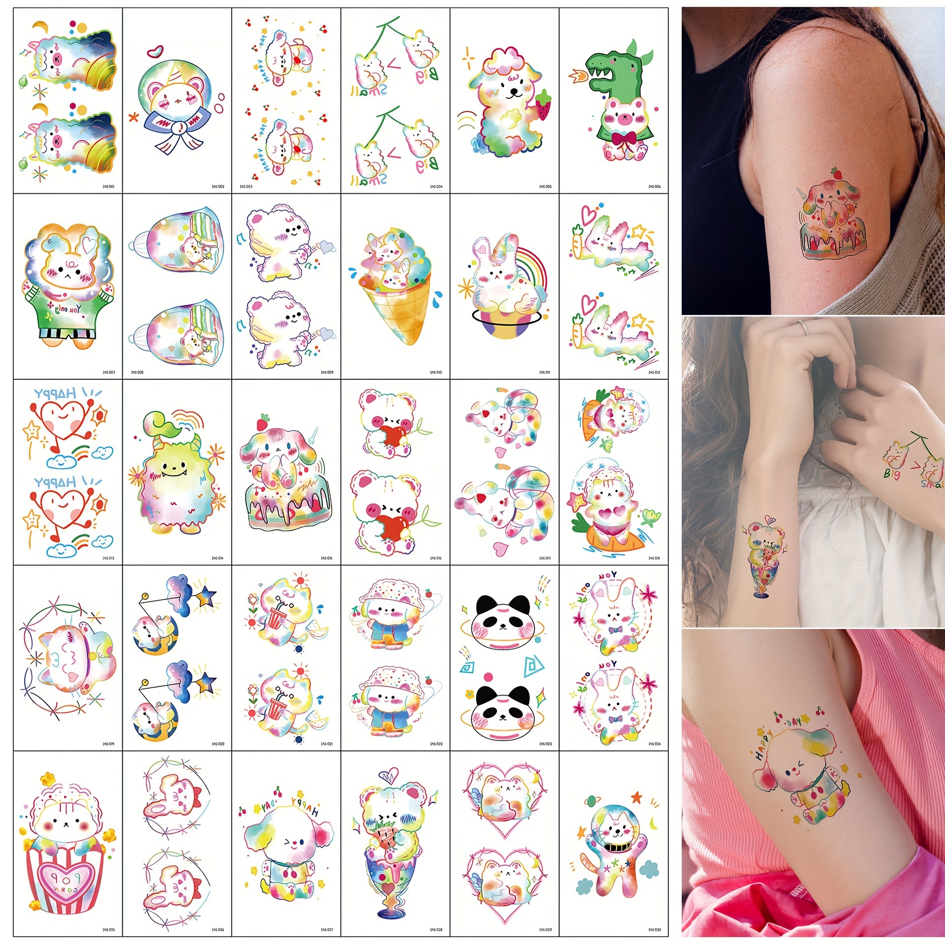 Tatuajes Temporales Mujeres Niños Niñas. Tatuajes - Temu Spain