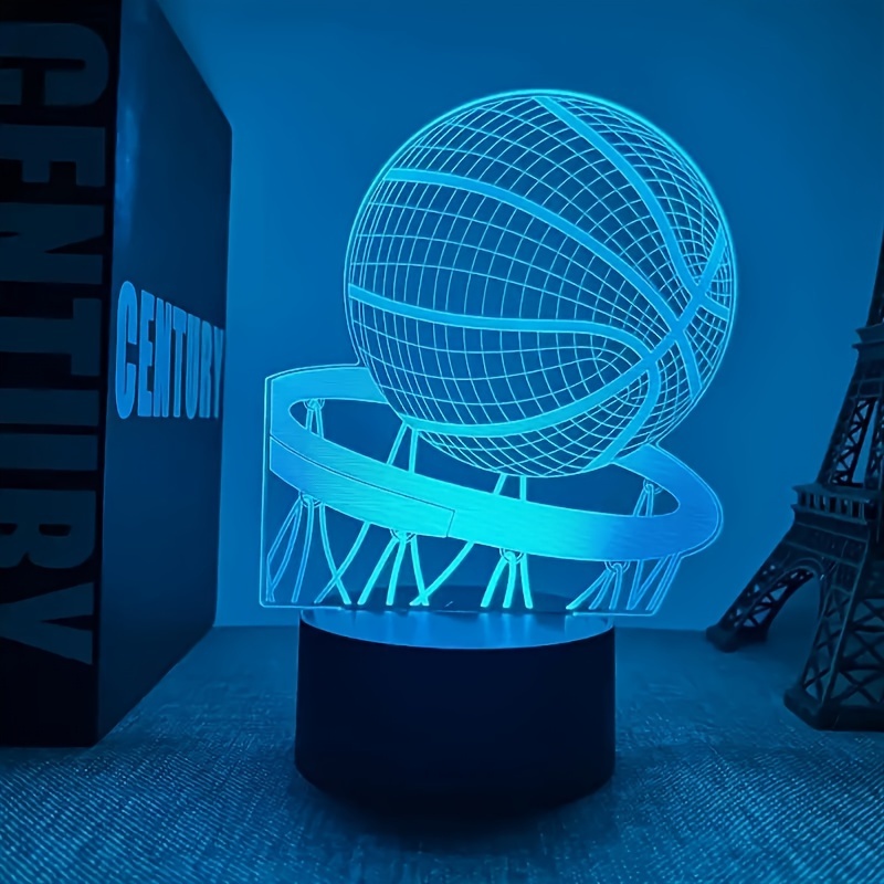 

3d Night Light With Basketball Pattern, A Perfect Little Gift For Family