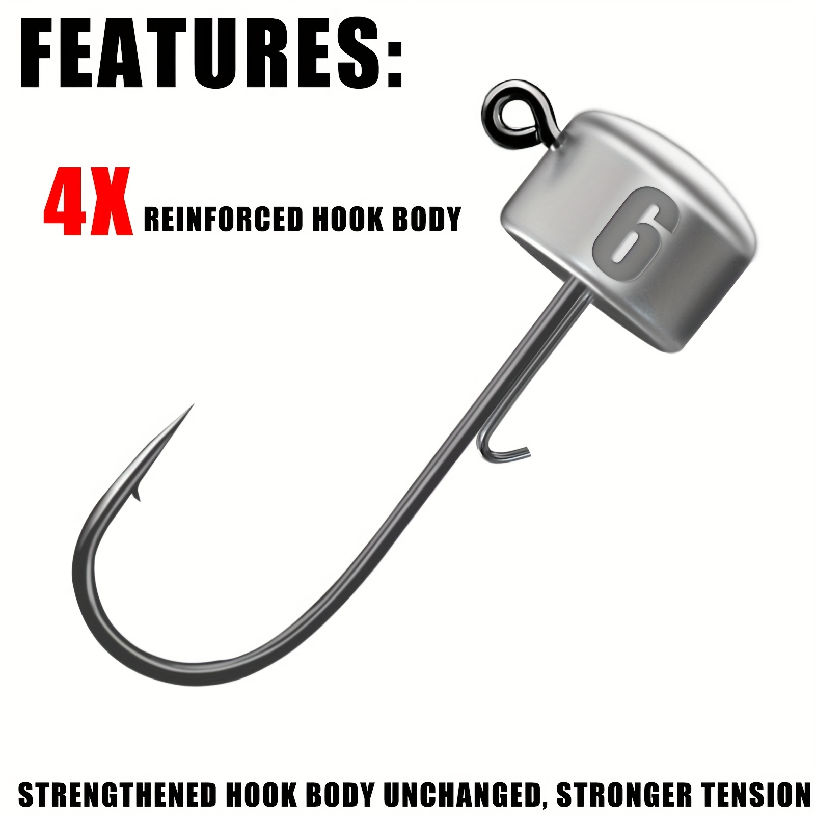 Premium Fishing Hooks Lightweight Tumbler Ajing Soft Worm - Temu