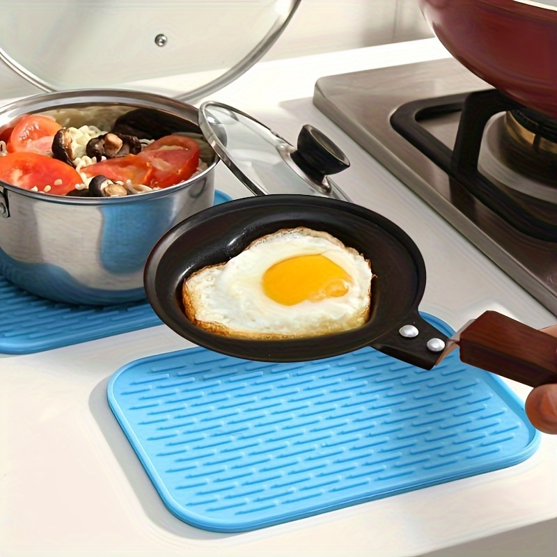 

1pc Silicone Anti-scald Anti-slip Plate Pad, Heat Insulation Pad, Pot Pad, Thickened Dishes, Table Pad, High-temperature Resistant Kitchen Household Meal Pad