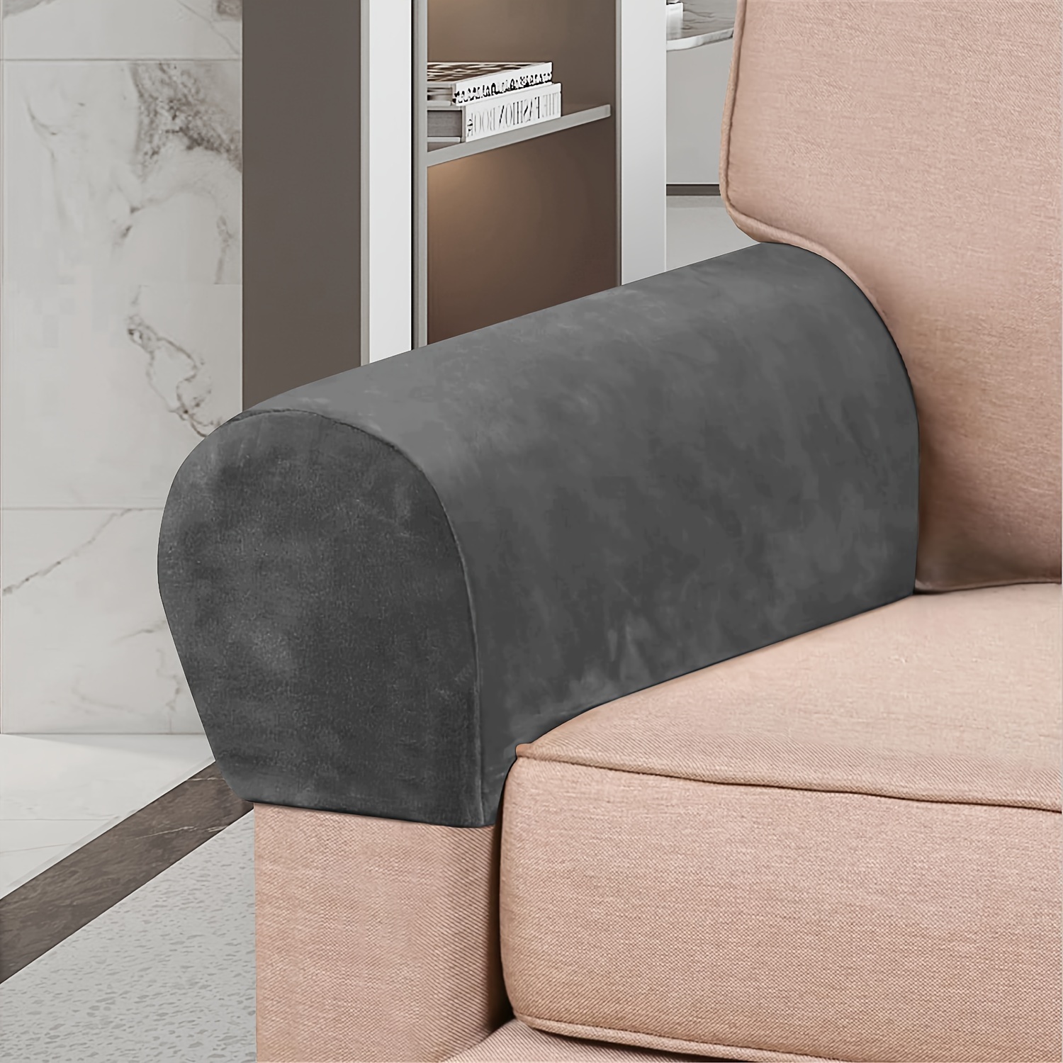2-teilige Couch Armbezüge Stretch Armlehne Bezüge für Stühle Couch Sessel  Slipcovers Sesselbezüge für Arme Möbel Schutz für Sofa Recliner
