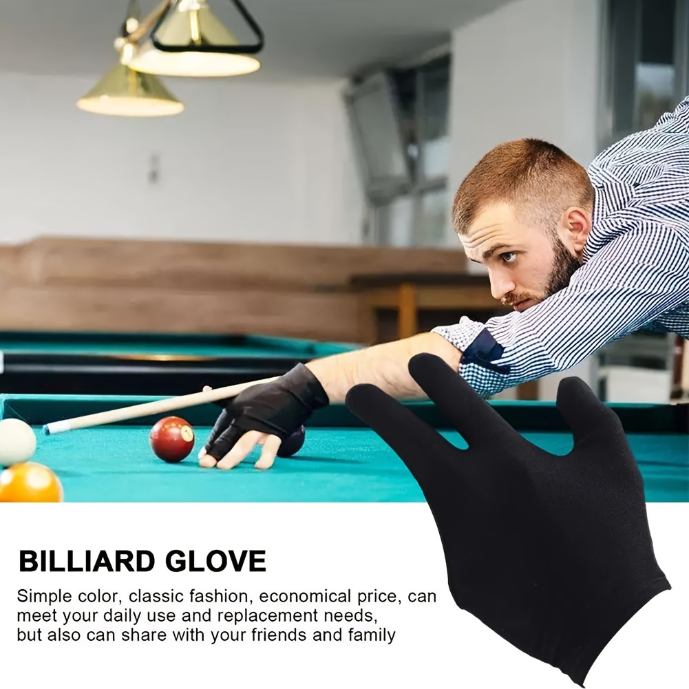 Pool Table Gloves 3 Fingers Billiards Training Gloves - Temu