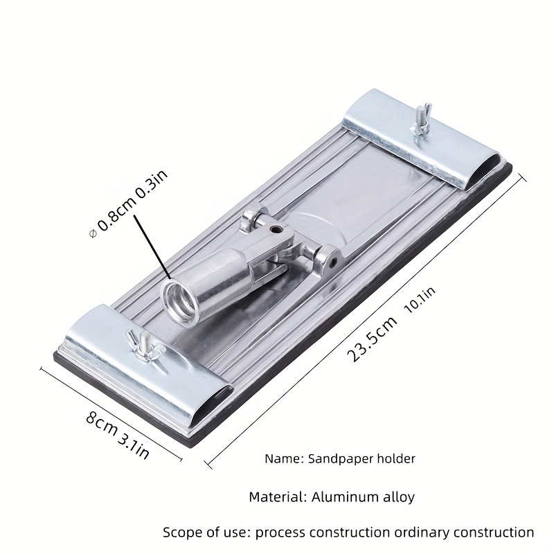 Sanding Stick Sandpaper Holder Clamp Roll Half Round - Temu