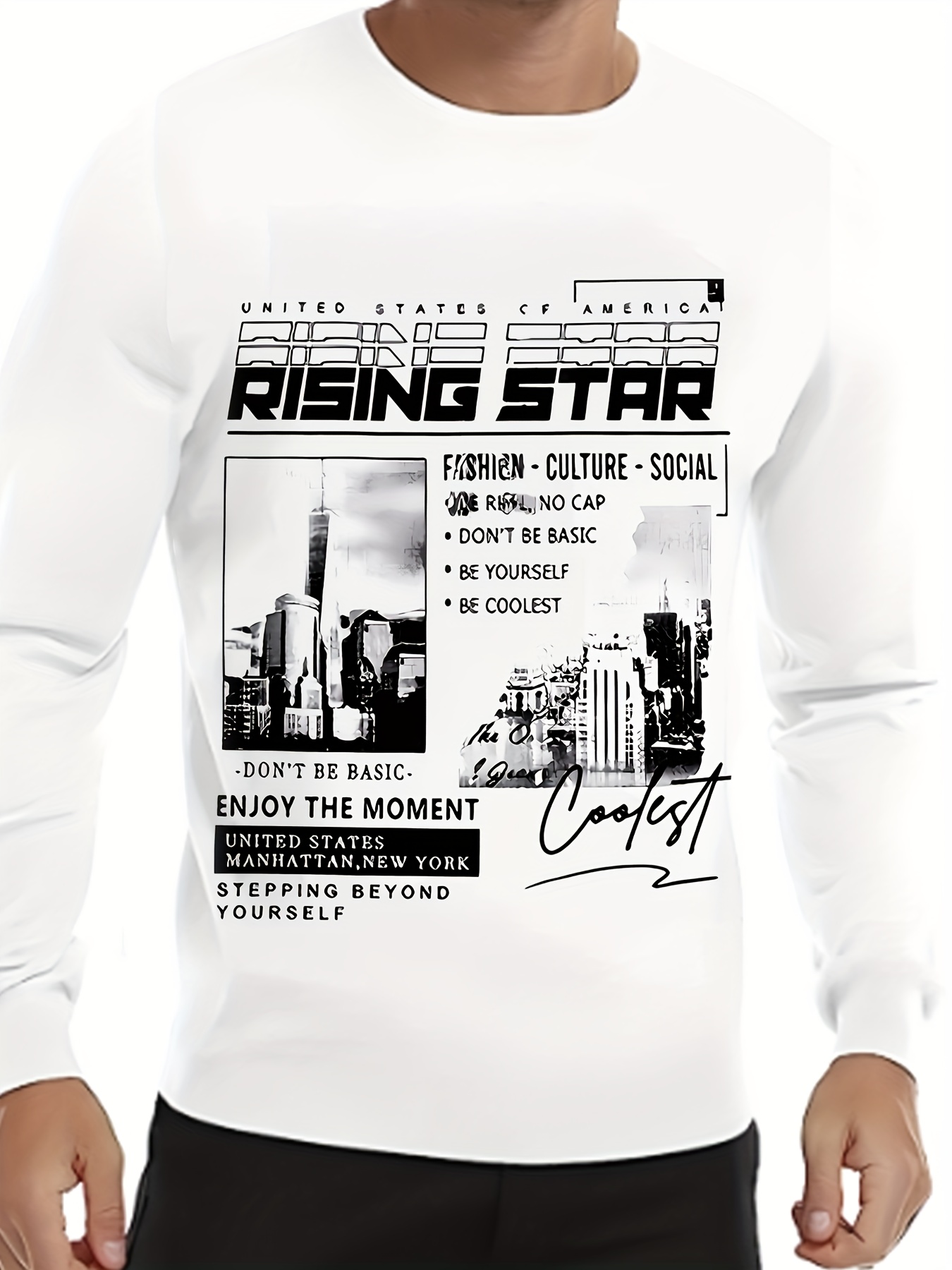 Playera Hombre Manga Larga Star Laboratories