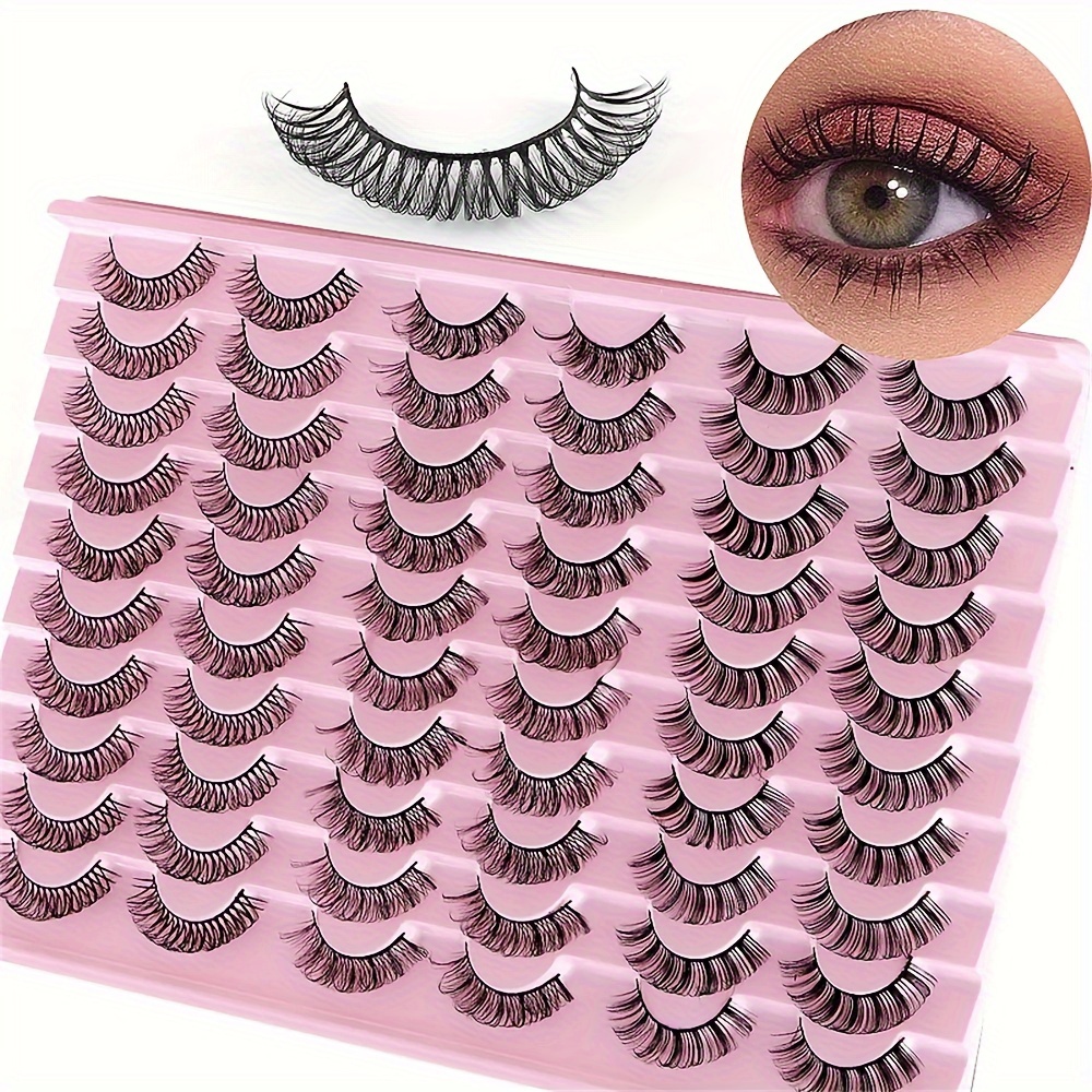 10 Pairs 3D Mink Lashes Natural Thick False Eyelashes Dramatic Volume Wispy  * Eyelash Extension