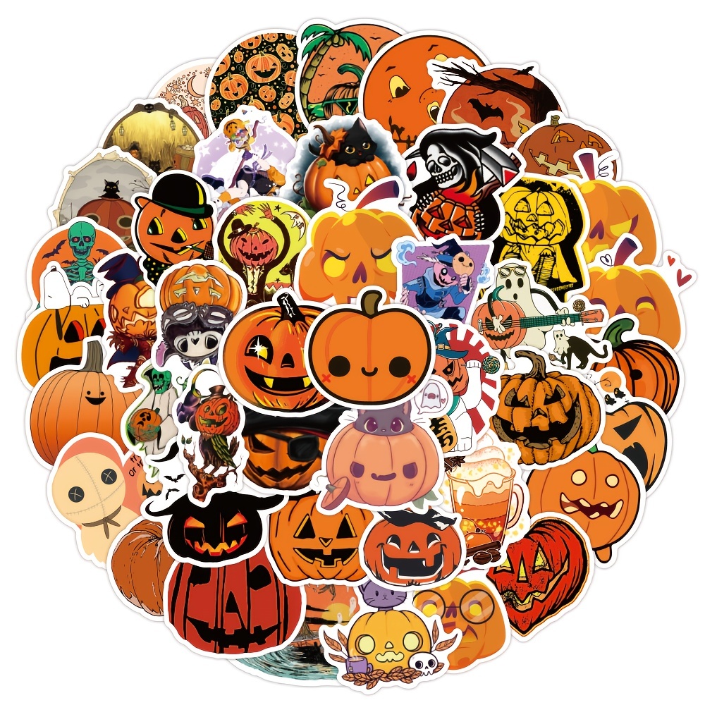 Halloween Stickers for Kids and Adults Halloween Face Stickers Bulk Cute Halloween Party Stickers for Pumpkins and Water Bottles Horror Halloween