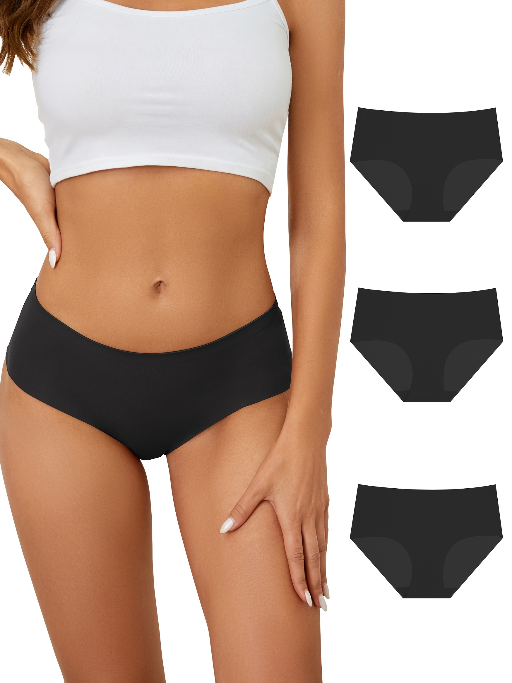 Seamless Solid Briefs Comfy Breathable Skin friendly - Temu