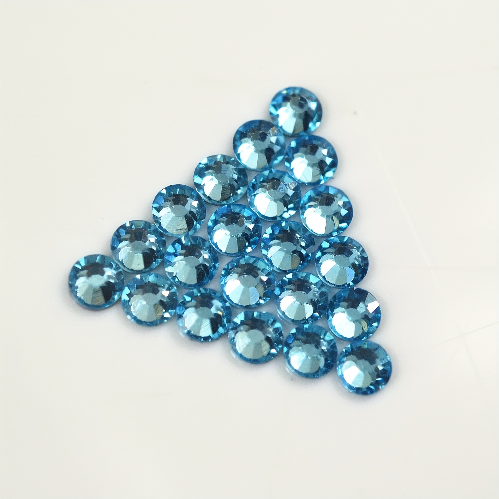 Aquamarine Nail Art Glitter 3d Hotfix Rhinestones Wholesale - Temu