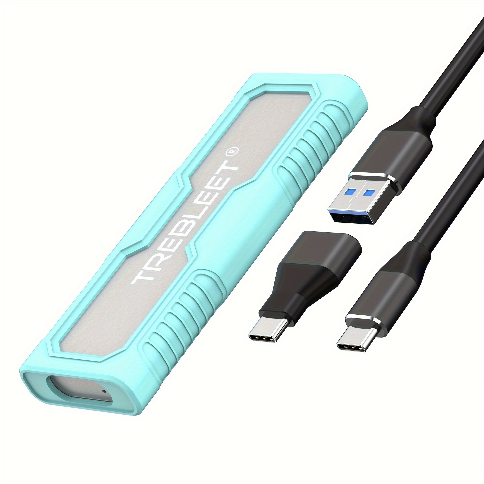 New USB C Hub M.2 NVMe NGFF SSD Enclosure,NVMe Case Box SD TF Card