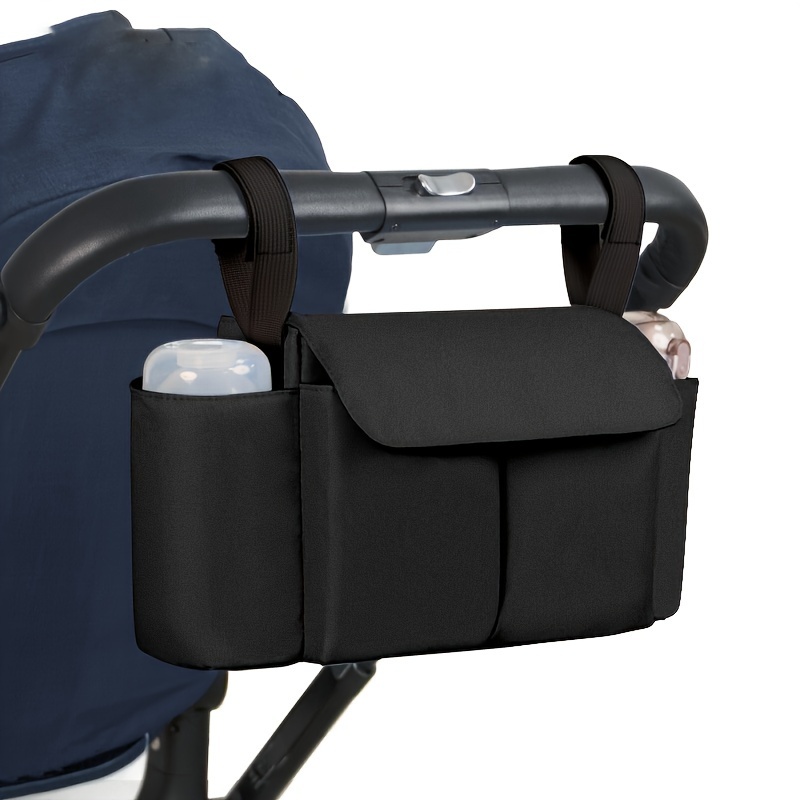 

1pc Plain Color Large Capacity Stroller Mommy Bag, Hanging Bag, Shoulder Bag, Storage Bag, Diaper Bag, Bottle Bag