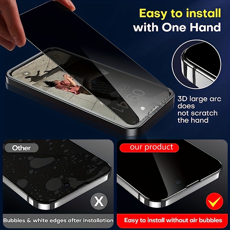 Vidrio Templado Anti-espia Para iPhone 12 Pro Max