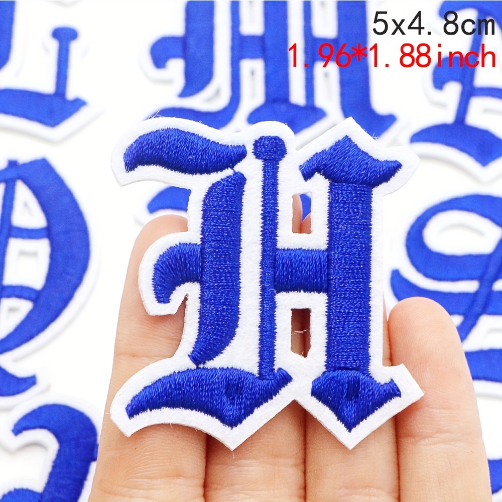 Iron on Letter Patches for Jackets Old English 7 -   Iron on letter  patches, Custom iron on patches, Custom name patches