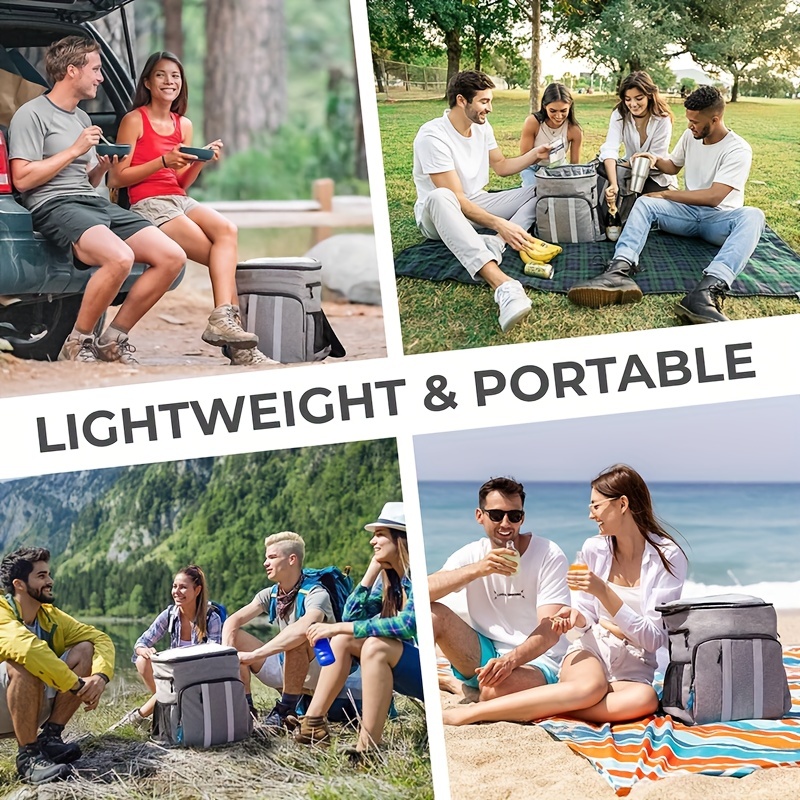 dbest products - Nevera tipo mochila y carrito inteligente ultra compacta,  con aislamiento para playa, picnic, senderismo, campamento, a prueba de
