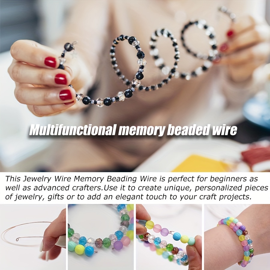 jewelry memory wire sizes diameter silvery Temu Bahrain