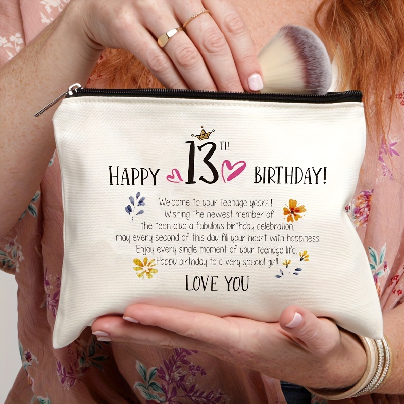 Personalized Gifts for Teenage Girls Teen Makeup Bag 13 Year Old Girl Gifts  Gifts for 15 Year Old Teenage Girl Gifts for 12 Year Old Girl 