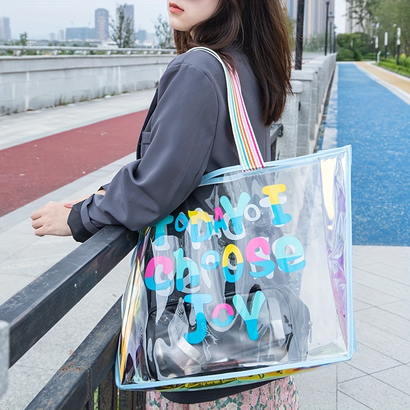 2023 New Fashion Bag Fashion Laser Jelly Bag Shoulder Bag Casual