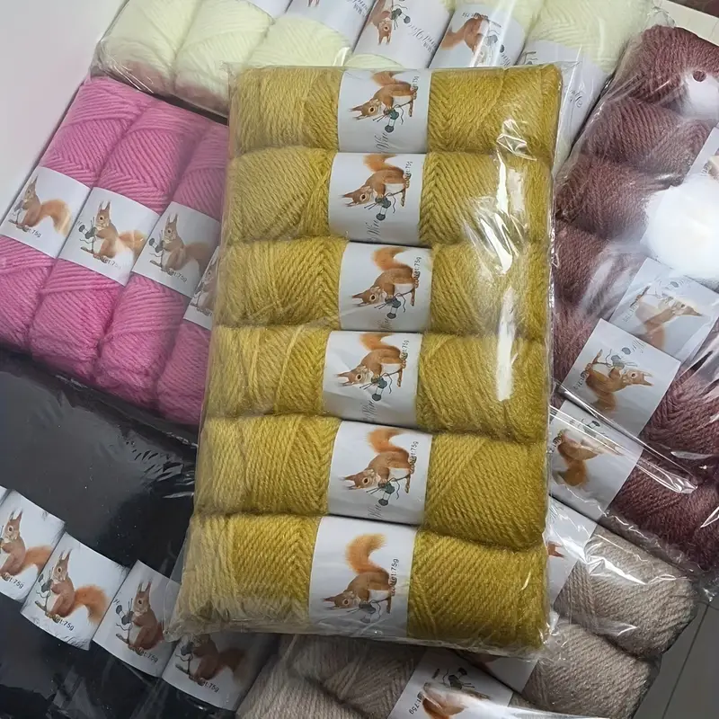 Solid Color Soft Yarn For Knitting And Crocheting Sweater - Temu