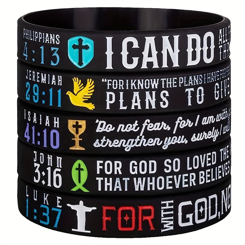 Religious on sale silicone bracelets