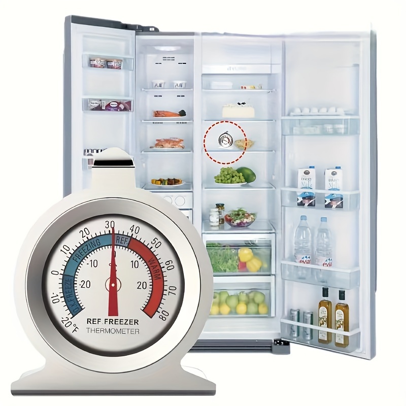 Termometro per congelatore, ampio display LCD Meno da 20 a 50 ℃ Termometro  per frigorifero mini design 3 metodi di posizionamento per frigorifero per  la casa : : Grandi elettrodomestici
