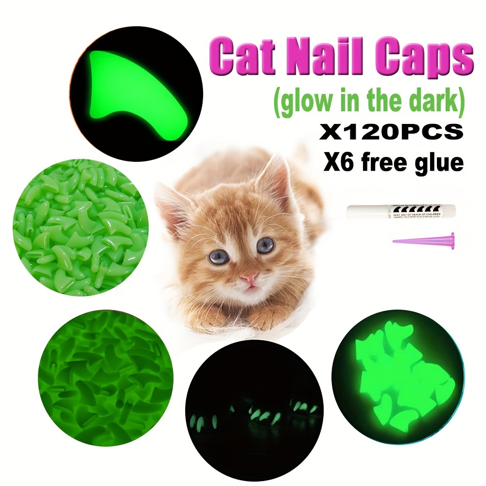 Soft Glow Nail Caps for Dogs