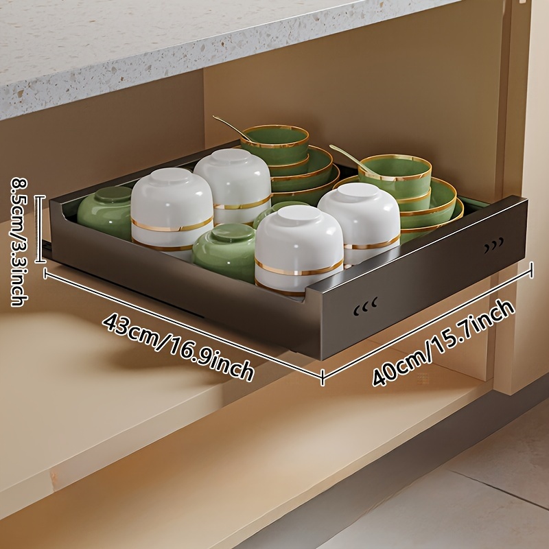 Cabinet Space saving Storage Rack Drawer Pull Out Spice Rack - Temu