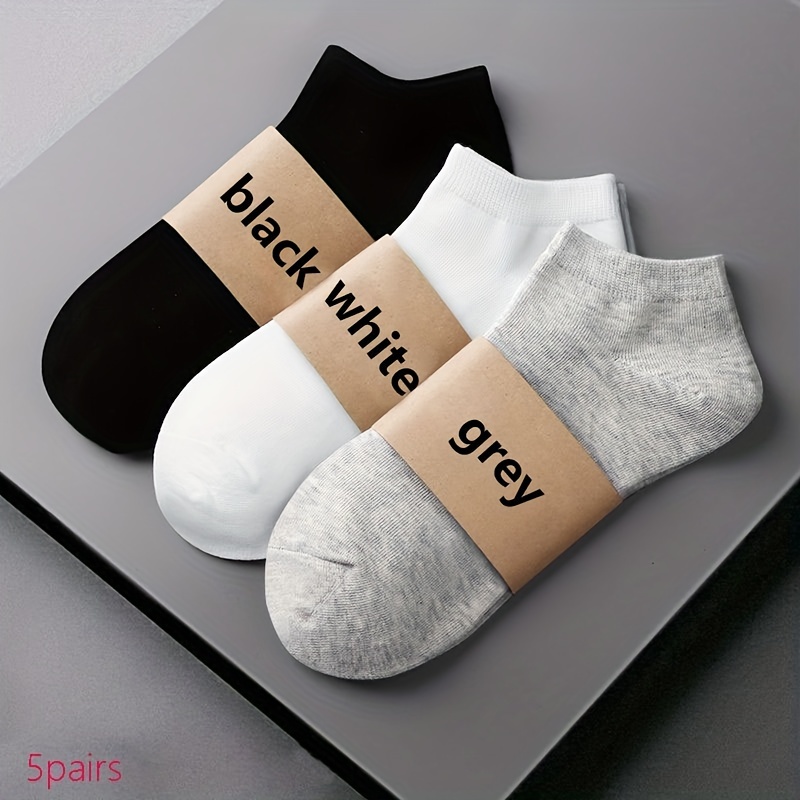 Pack de 5 pares de calcetines tobilleros combinados