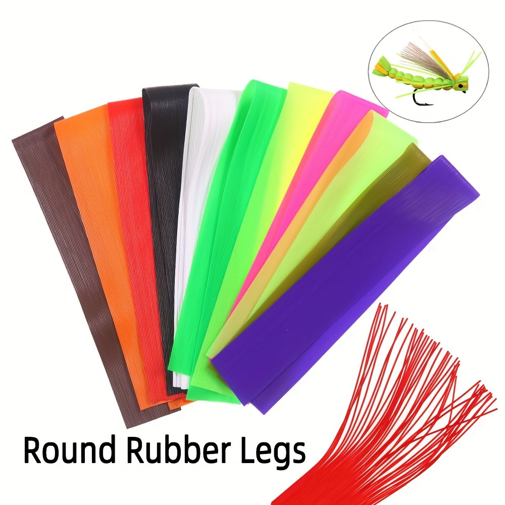Silicone Round Grizzly Barred Rubber Legs Material Bass - Temu