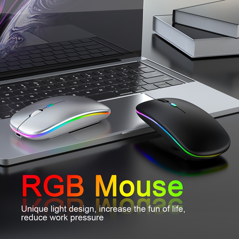 Rechargeable Wireless Mouse Mute Computer Silent Mouse Mini - Temu