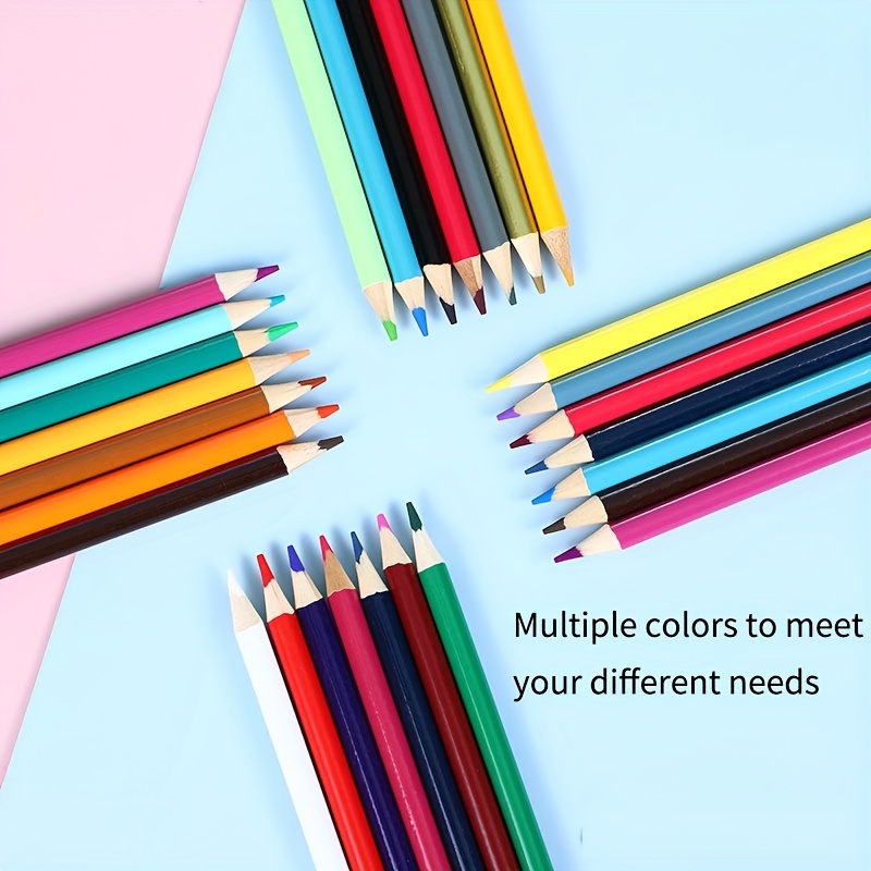 24 Pièces/set Crayons De Couleur Pour La Coloration Adulte, Noyau