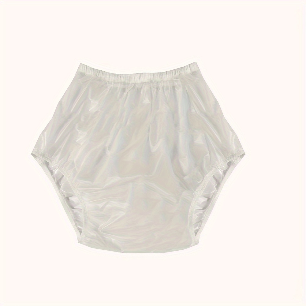 High Waist Diaper Cover Panty Pvc Plastic Transparent Adult - Temu Canada