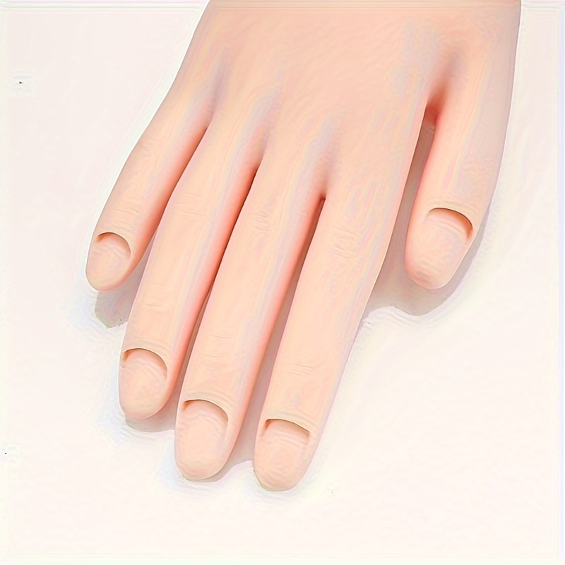 Practice Hand For Acrylic Nails With Nail Tips Nail Practice - Temu