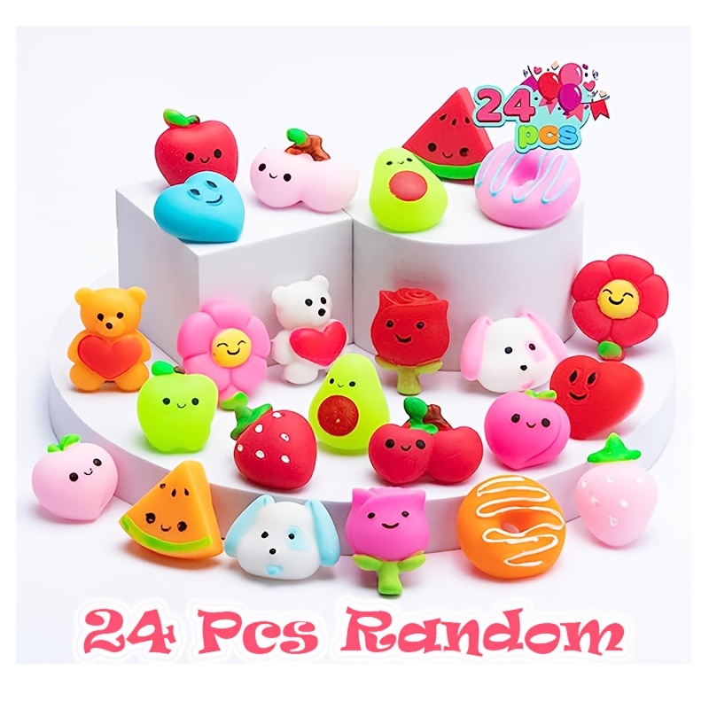 80 PCS Squishy Toys, Mochi Squishy Toys Party Favors Kawaii Squishies  Stress Relief Mochi Fidget Toys for Boys Girls Classroom Prizes Prime  Christmas