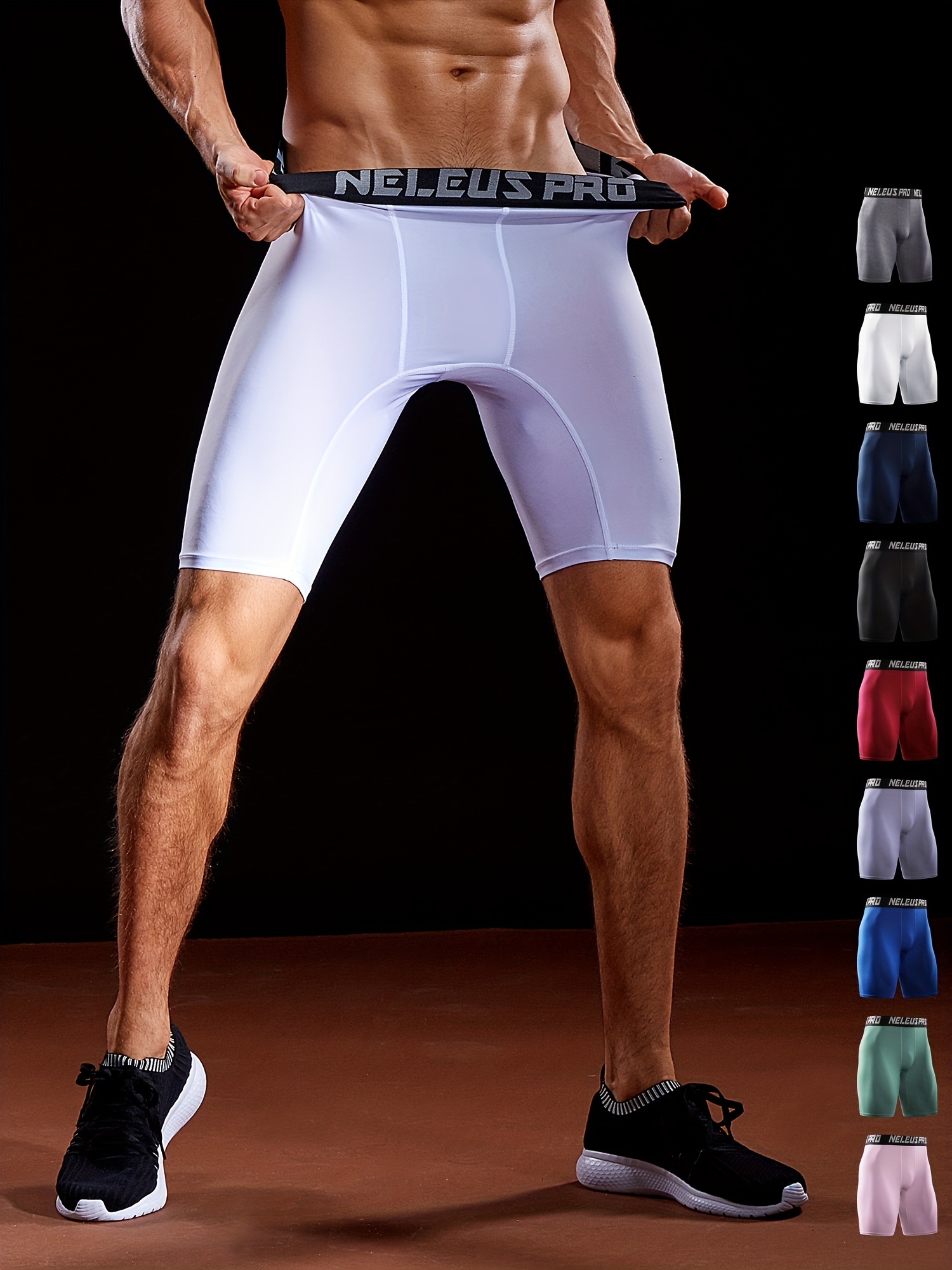 Men's Breathable Sports Compression Shorts Quick Drying - Temu
