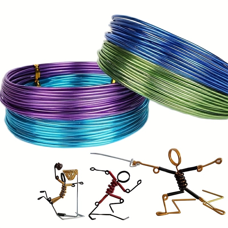 Aluminium Wire Diy 12 Colors Craft Wire Handicraft Soft Wire - Temu