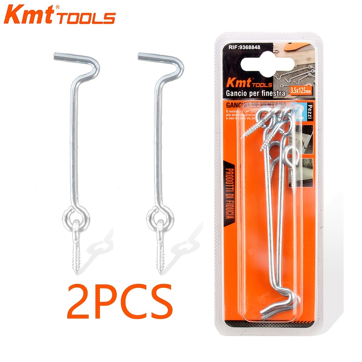 2pcs KMT Barn Door Latch Swivel Window Gate Door Hook, Cabin Hook, Eye  Latch Lock With Mounting Screws