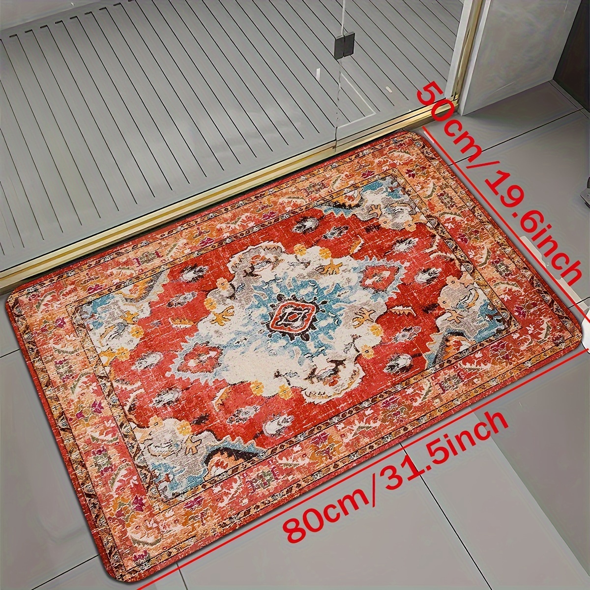 Retro Ethnic Style Kitchen Rug Vintage Persian Print Floor Mat For Kitchen  Floor Bathroom Doormat Indoor Non-slip Absorbent Sponge Mat – the best  products in the Joom Geek online store