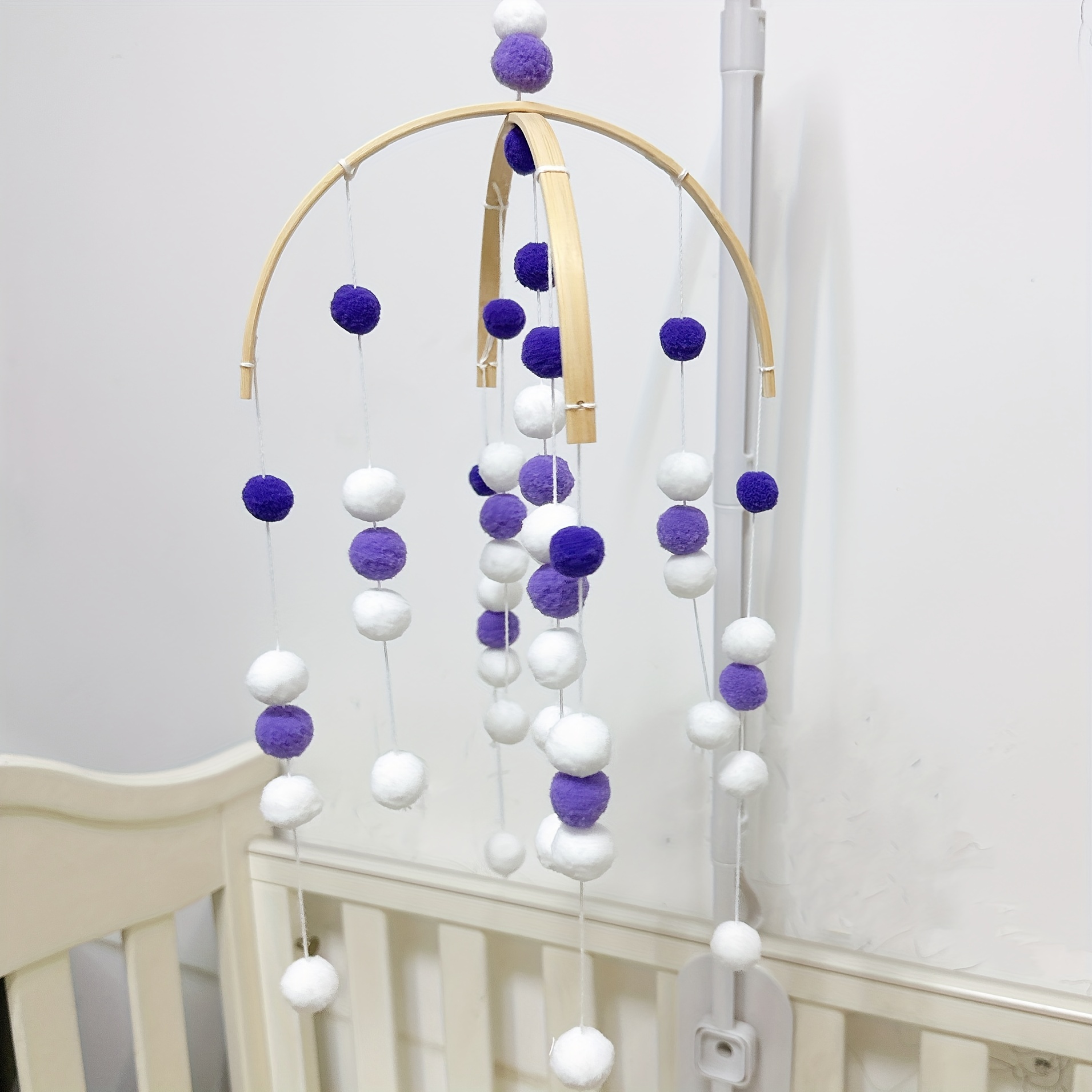 Wooden baby mobile and decoration