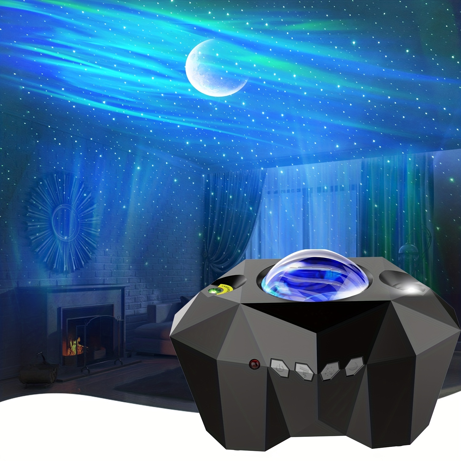 Proyector de estrellas 12 en 1 para planetario, meteorito, Bluetooth,  Galaxia, cielo estrellado, luces nocturnas, rotación de 360 °, regalo para  niños