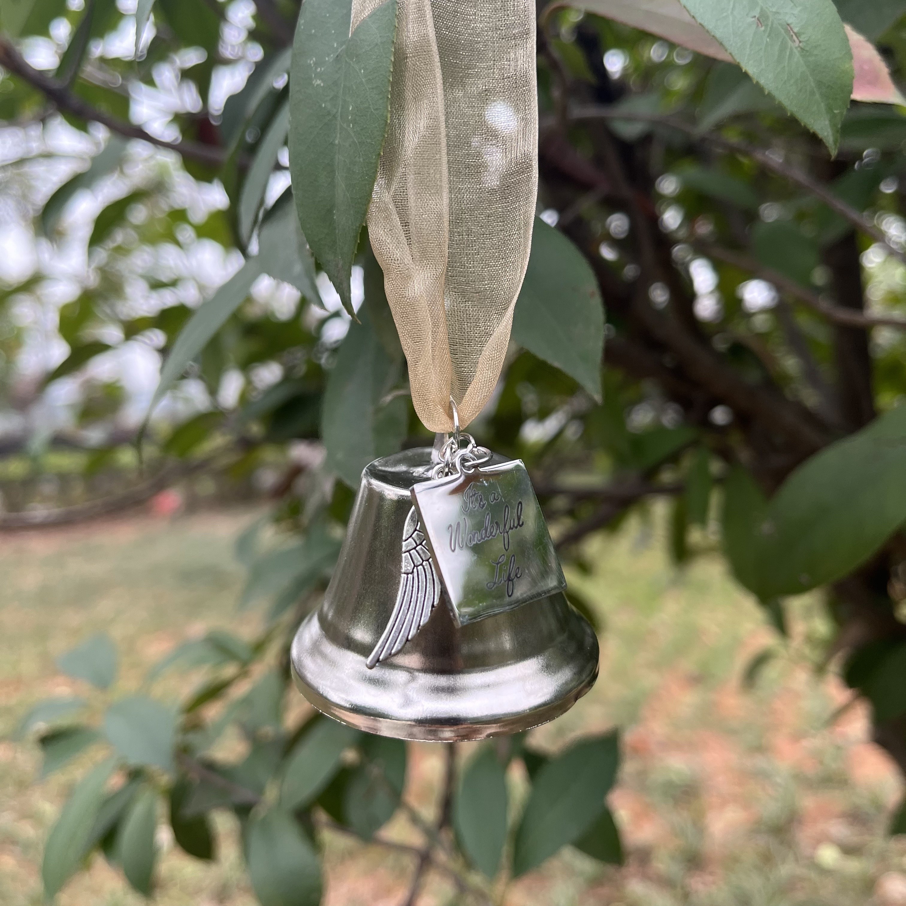 Blown-Glass Angel's Trumpet Wind Chime