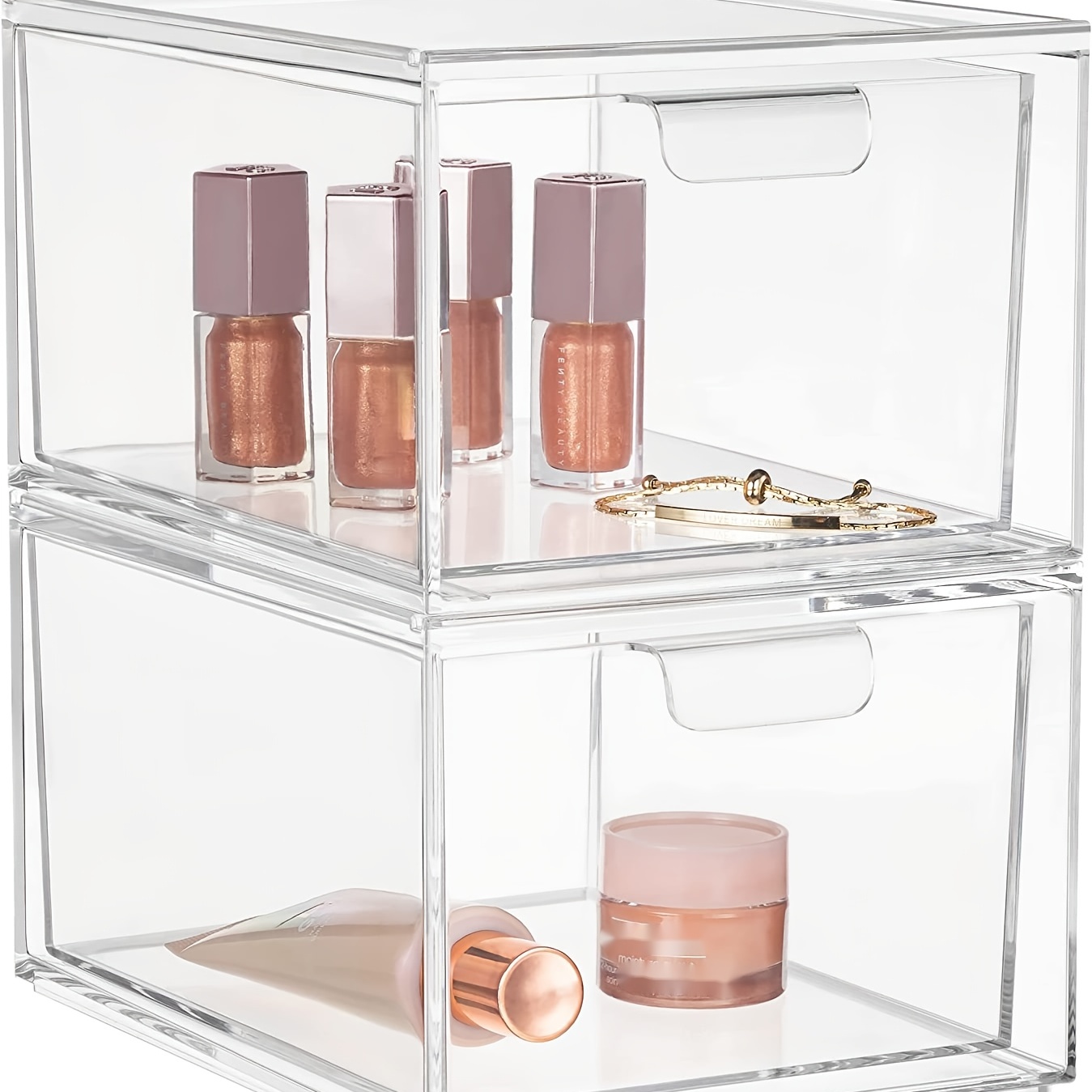 Organizador de maquillaje acrilico  Bathroom makeup storage, Cosmetic  storage, Makeup organization