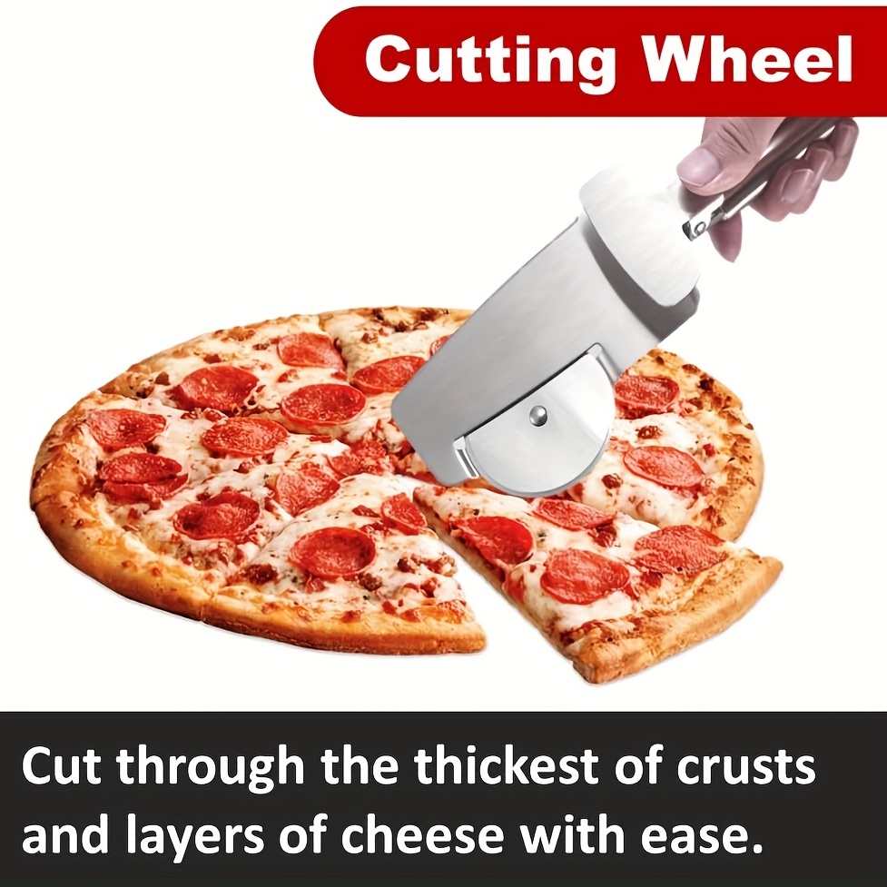 Pizza Slicer Oak Handle Cheese Cutter Pizza Cutter Pizza - Temu