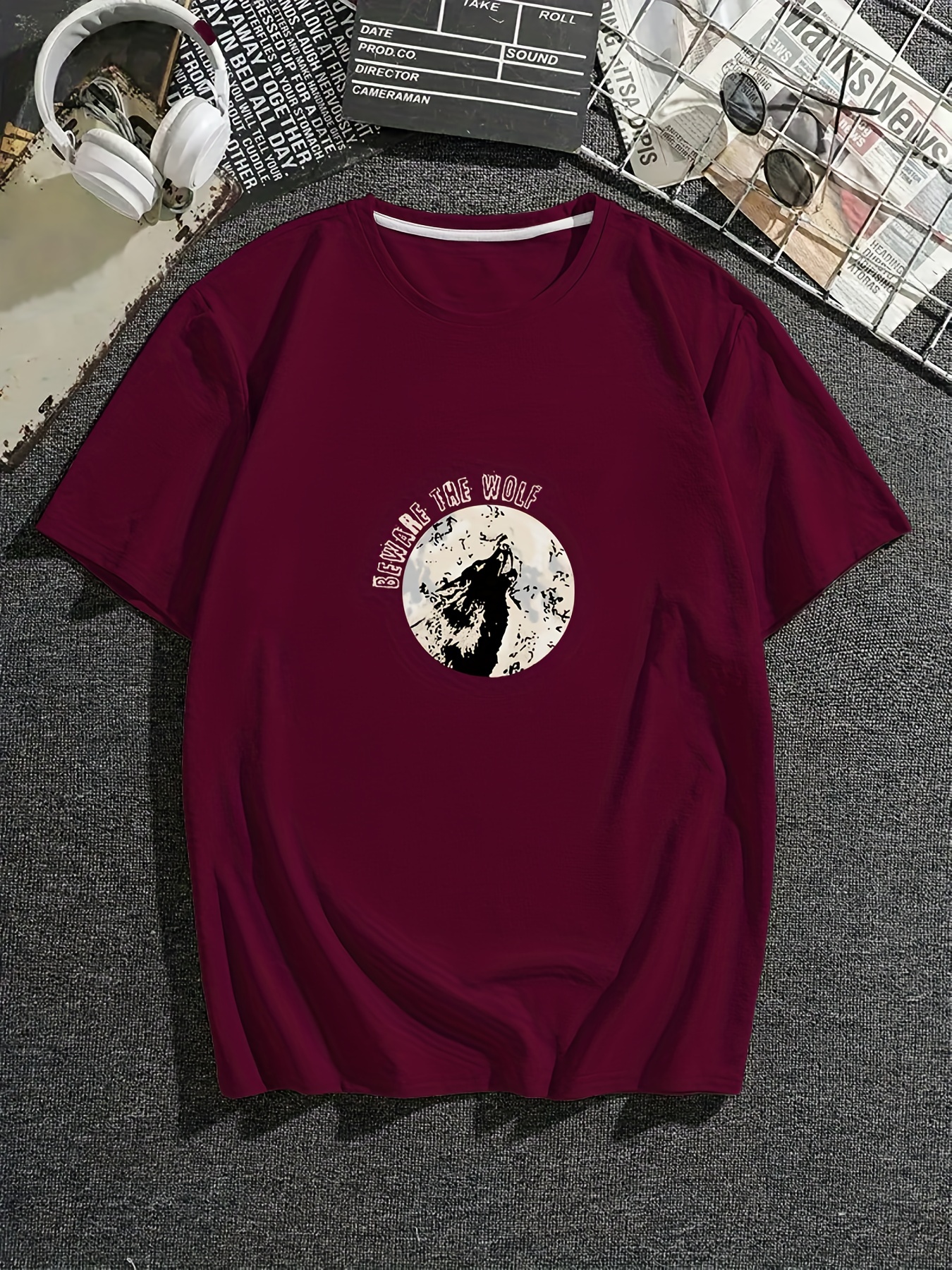 Cloud Nine - Short-Sleeve Printed Oversize T-Shirt